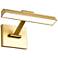Nuvo Hazel 12" Vintage Brass LED Picture Light - 3 CCT Selectable