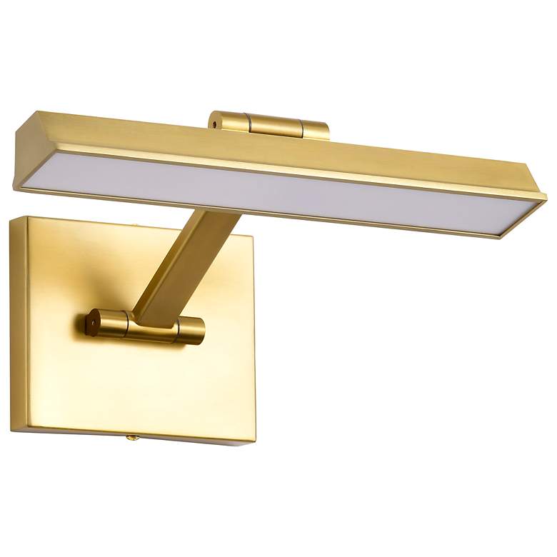Image 3 Nuvo Hazel 12" Vintage Brass LED Picture Light - 3 CCT Selectable more views