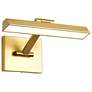 4_Nuvo Hazel 12" Vintage Brass LED Picture Light - 3 CCT Selectable more views