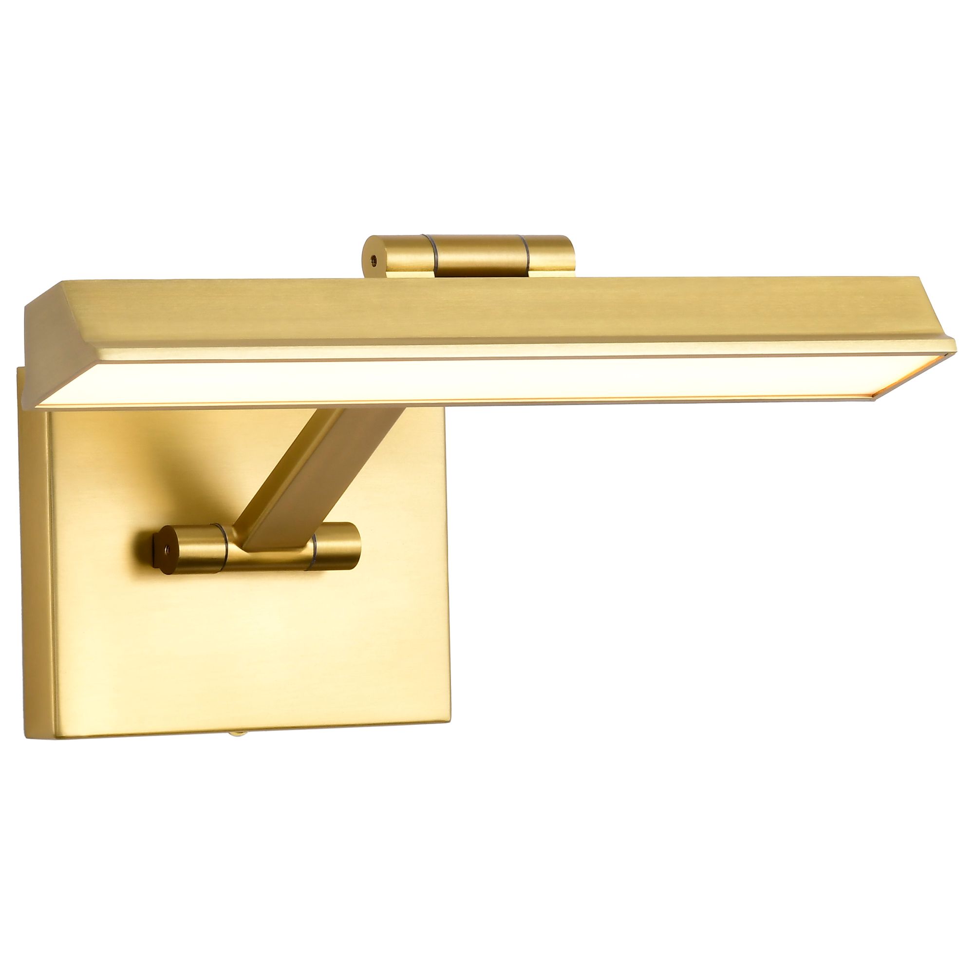 Image 5 Nuvo Hazel 12" Vintage Brass LED Picture Light - 3 CCT Selectable more views