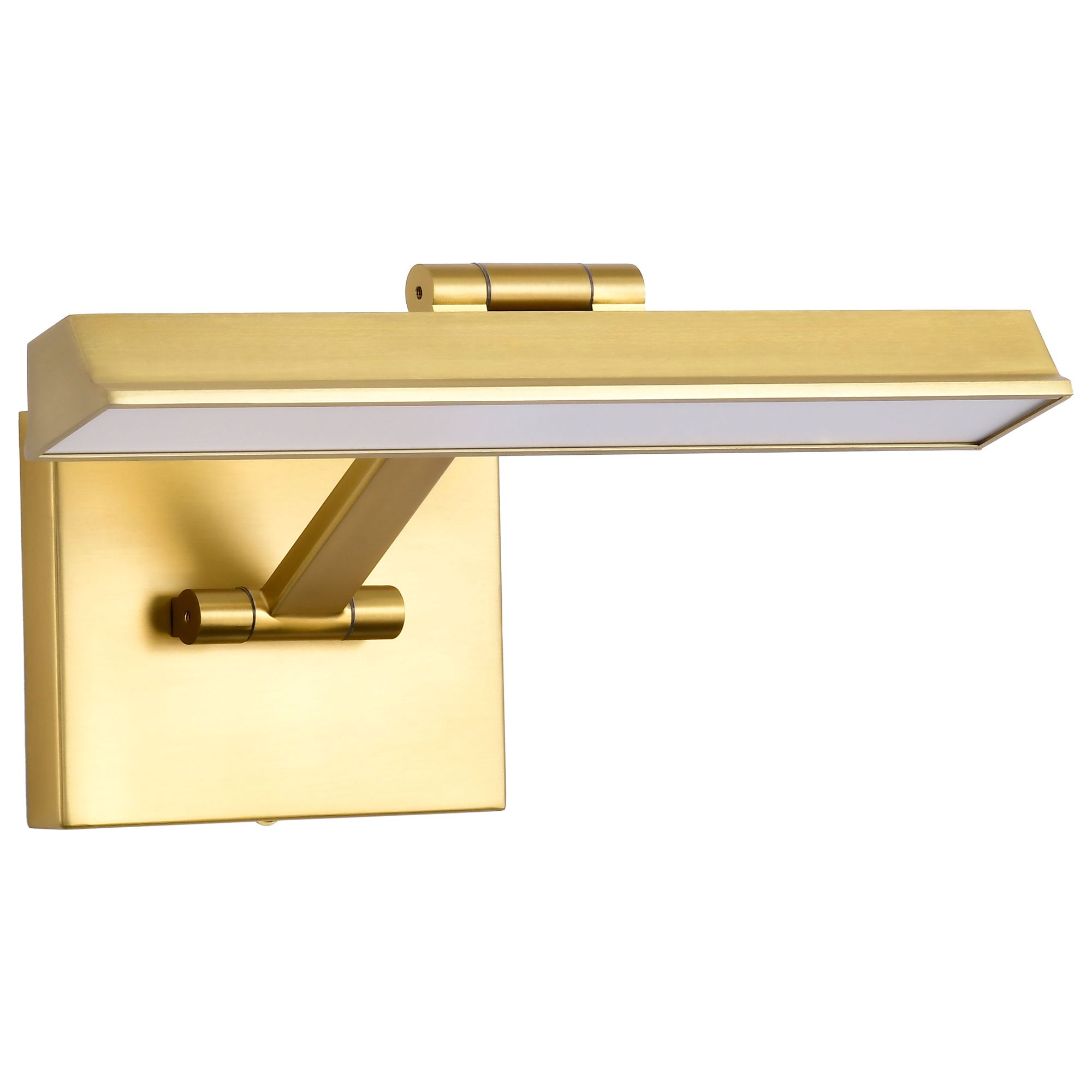 Image 6 Nuvo Hazel 12" Vintage Brass LED Picture Light - 3 CCT Selectable more views