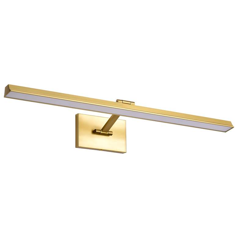 Image 2 Nuvo Hazel 36" Vintage Brass LED Picture Light - 3 CCT Selectable more views