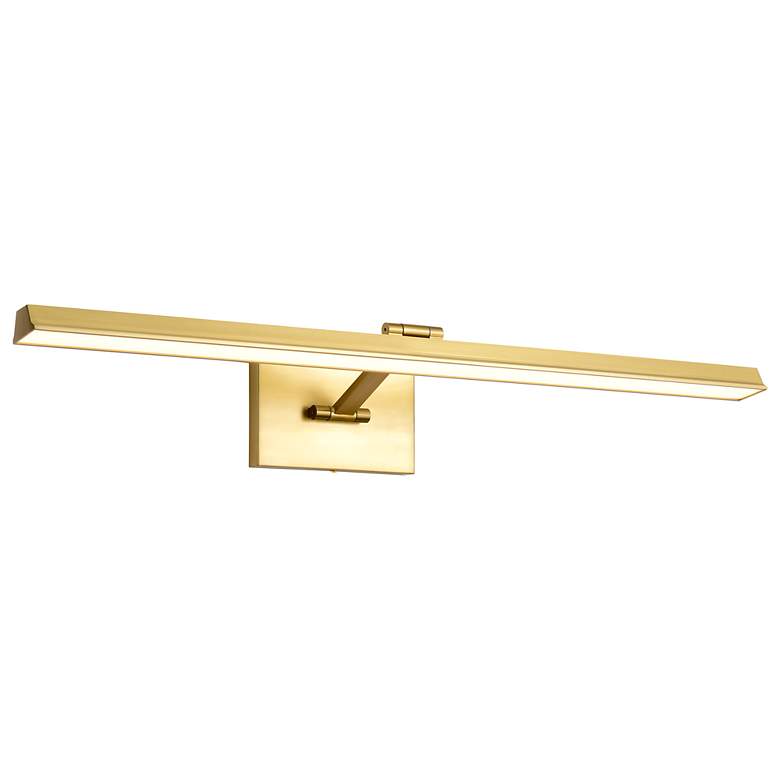 Image 4 Nuvo Hazel 36" Vintage Brass LED Picture Light - 3 CCT Selectable more views