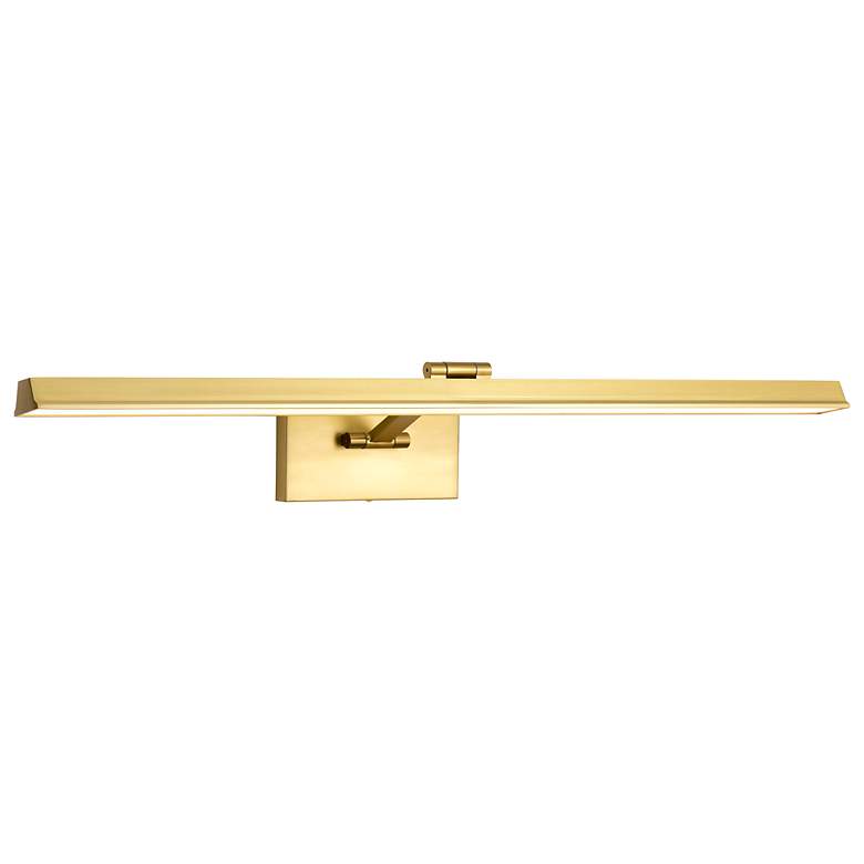 Image 6 Nuvo Hazel 36" Vintage Brass LED Picture Light - 3 CCT Selectable more views