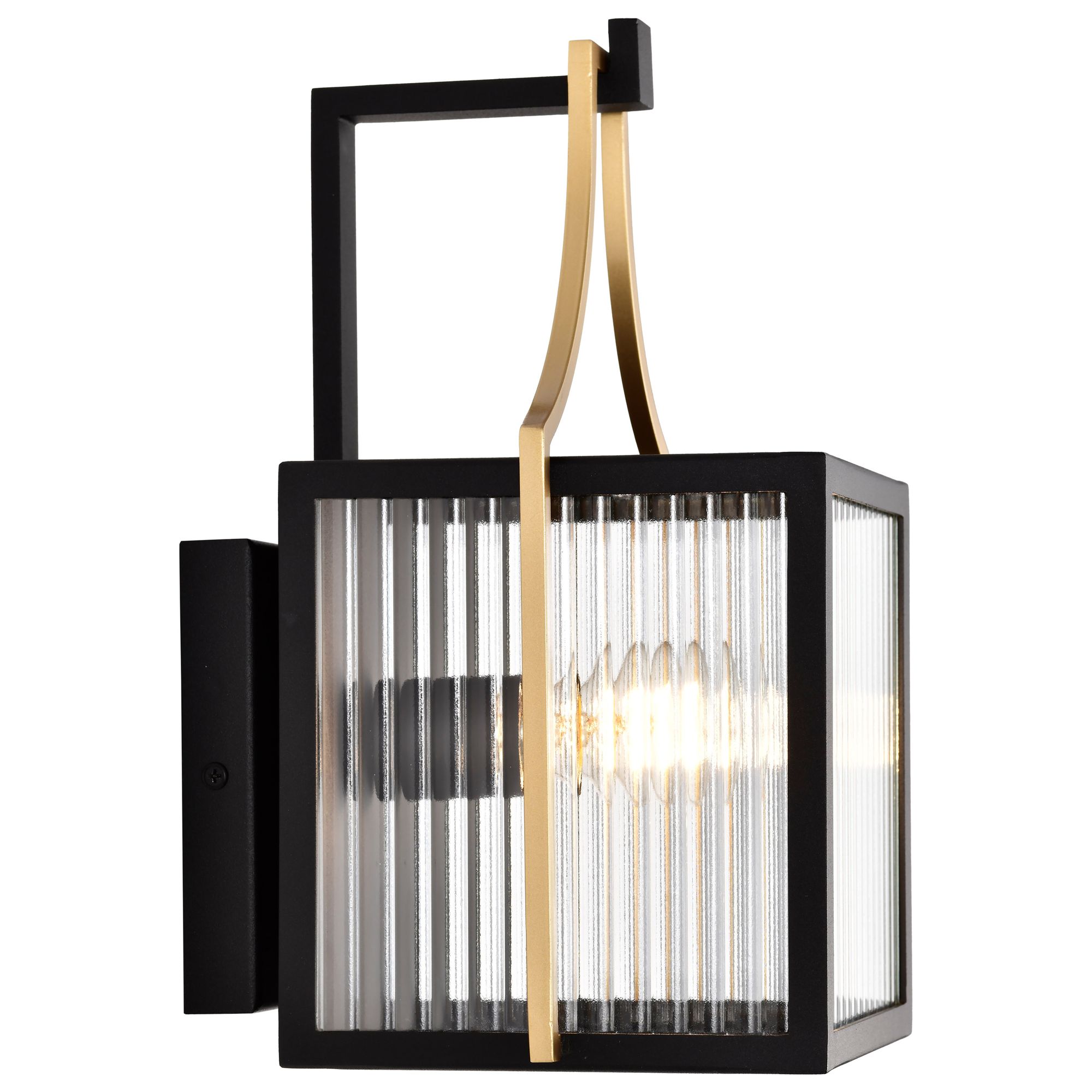 Nuvo Holden 11" High Gold and Black Small Outdoor Lantern