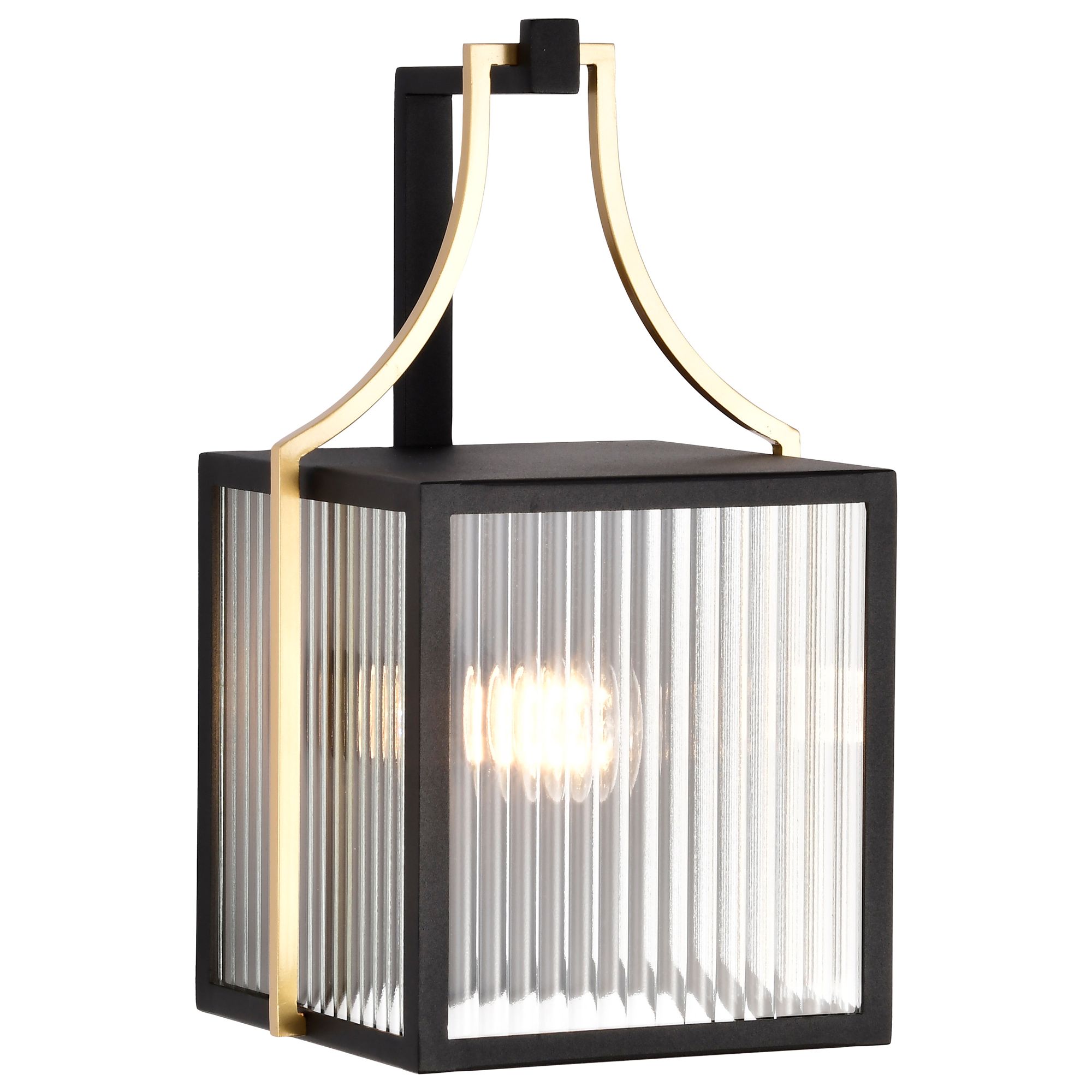 Image 6 Nuvo Holden 14 1/2" High Gold and Black Medium Outdoor Lantern more views