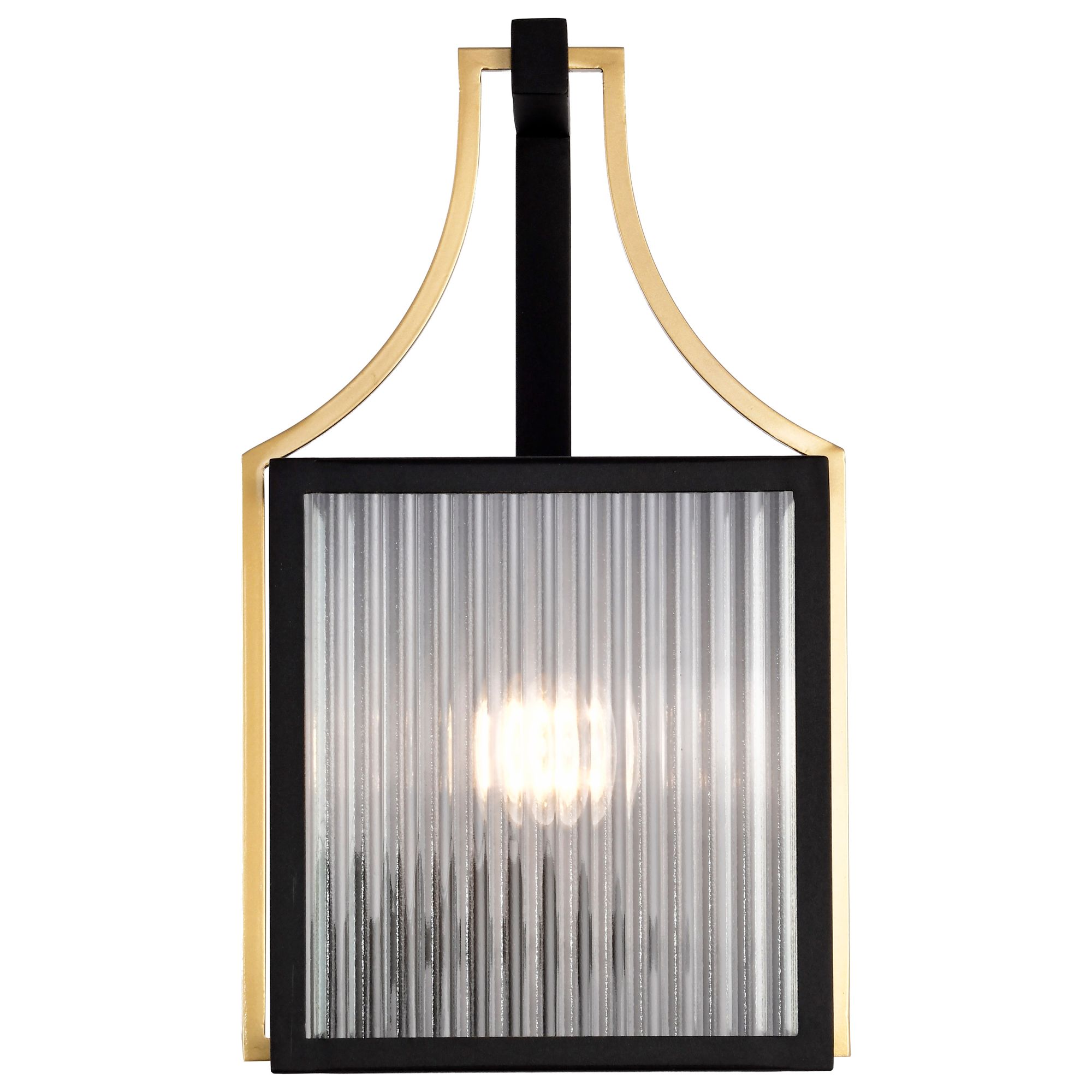 Nuvo Holden 14 1/2" High Gold and Black Medium Outdoor Lantern