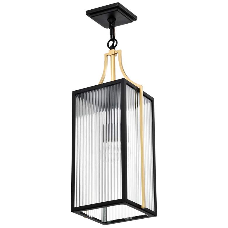 Image 1 Nuvo Holden 23" High Gold and Black Outdoor Hanging Pendant