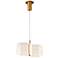 Nuvo Kenzo 13 1/2" Polished Anodized Bronze 2 Light LED Pendant