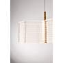 7_Nuvo Kenzo 13 1/2" Polished Anodized Bronze 2 Light LED Pendant more views