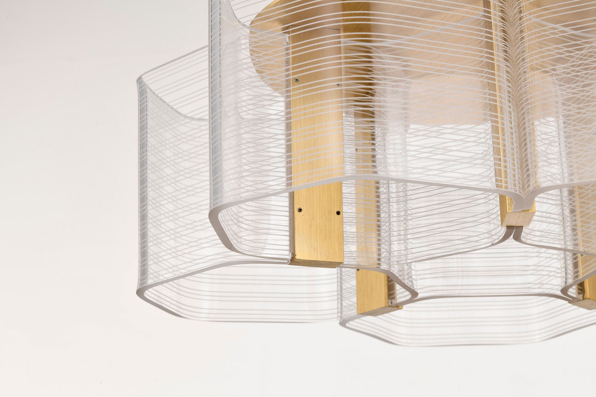 Nuvo Kenzo 17 3/4" Wide Vintage Brass 5 Light LED Flush Mount