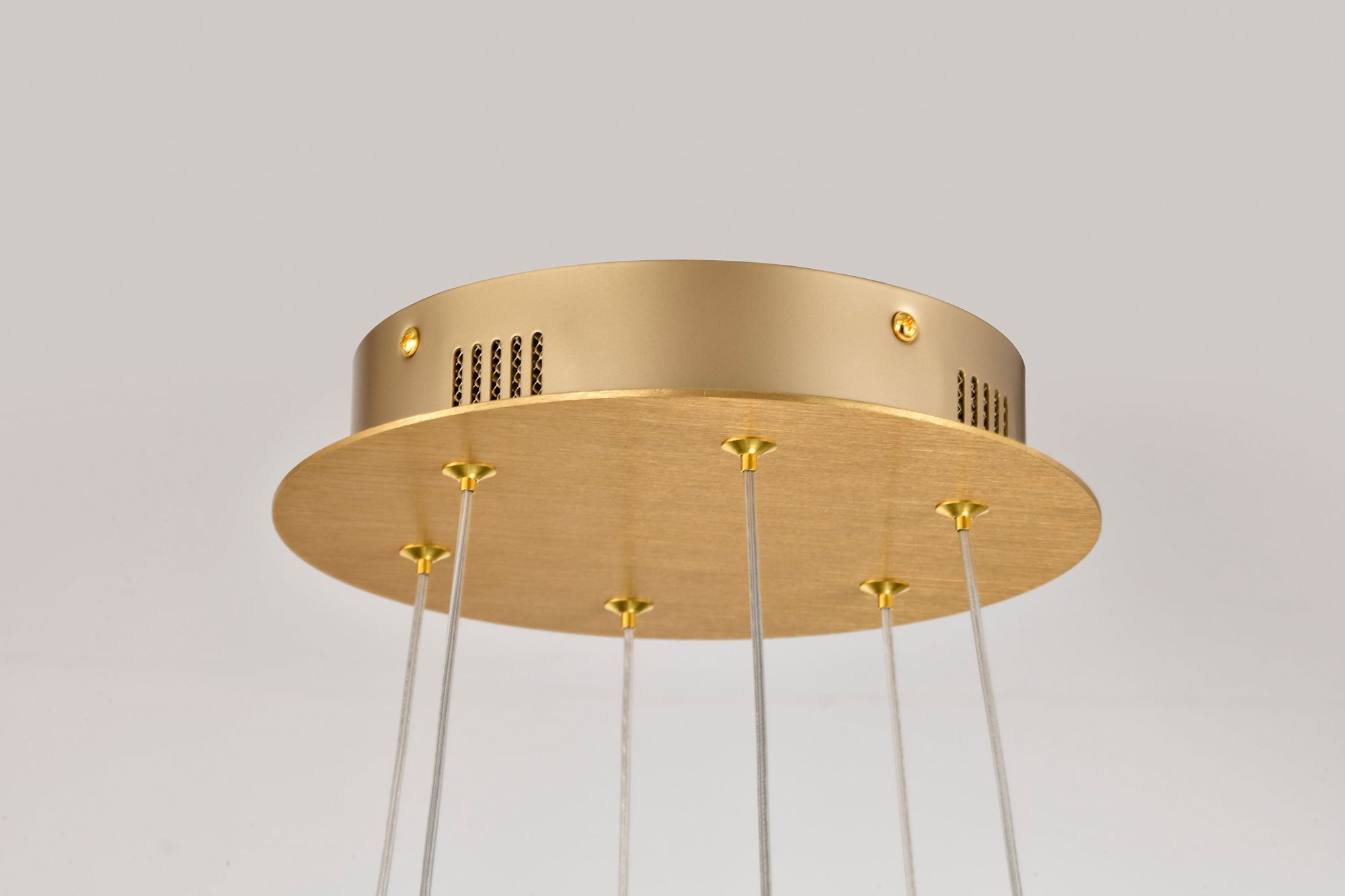 Image 7 Nuvo Kenzo 20 1/2" Polished Anodized Bronze 6 Light LED Chandelier more views