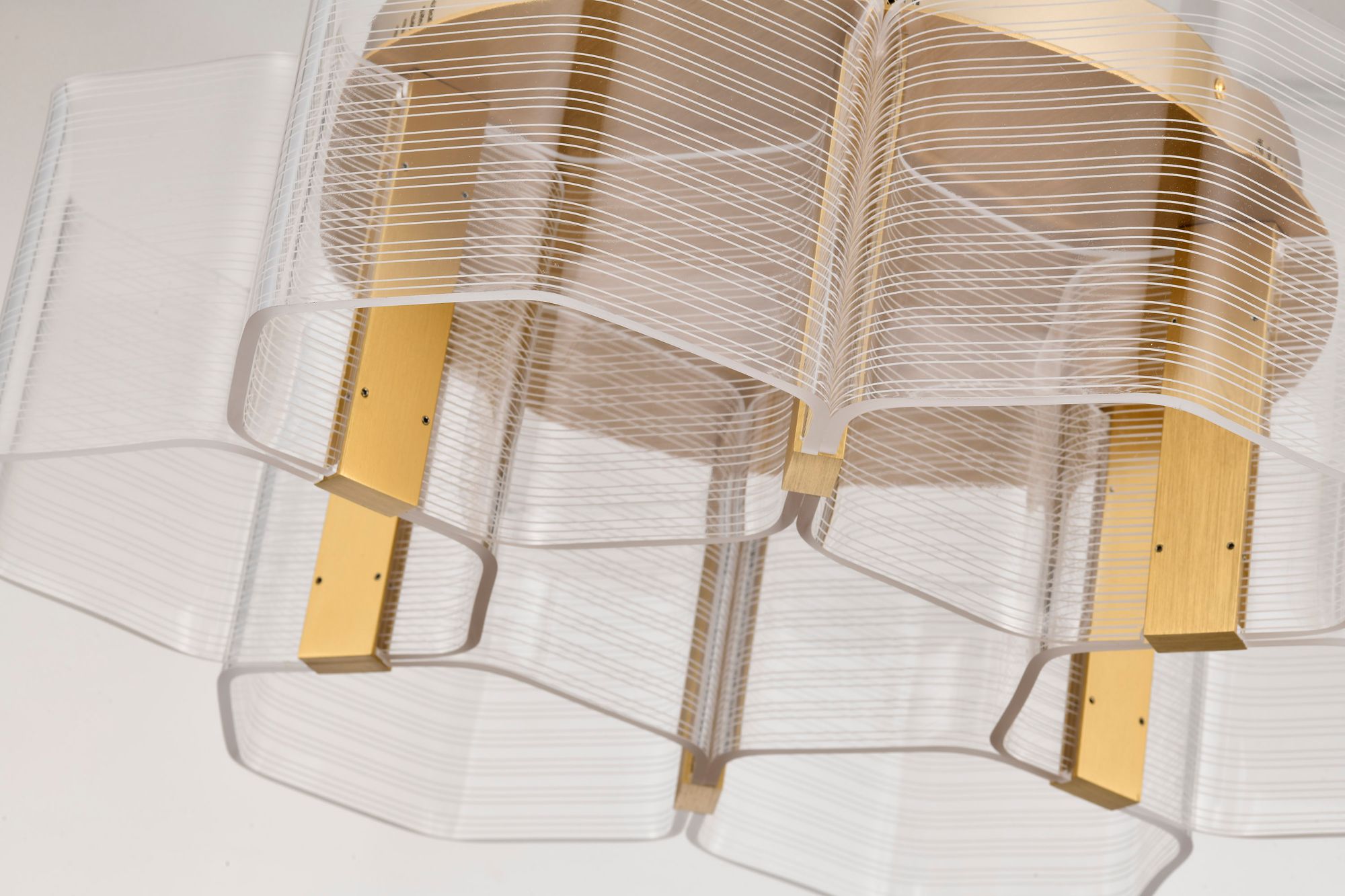 Nuvo Kenzo 20 1/2" Wide Vintage Brass 6 Light LED Flush Mount