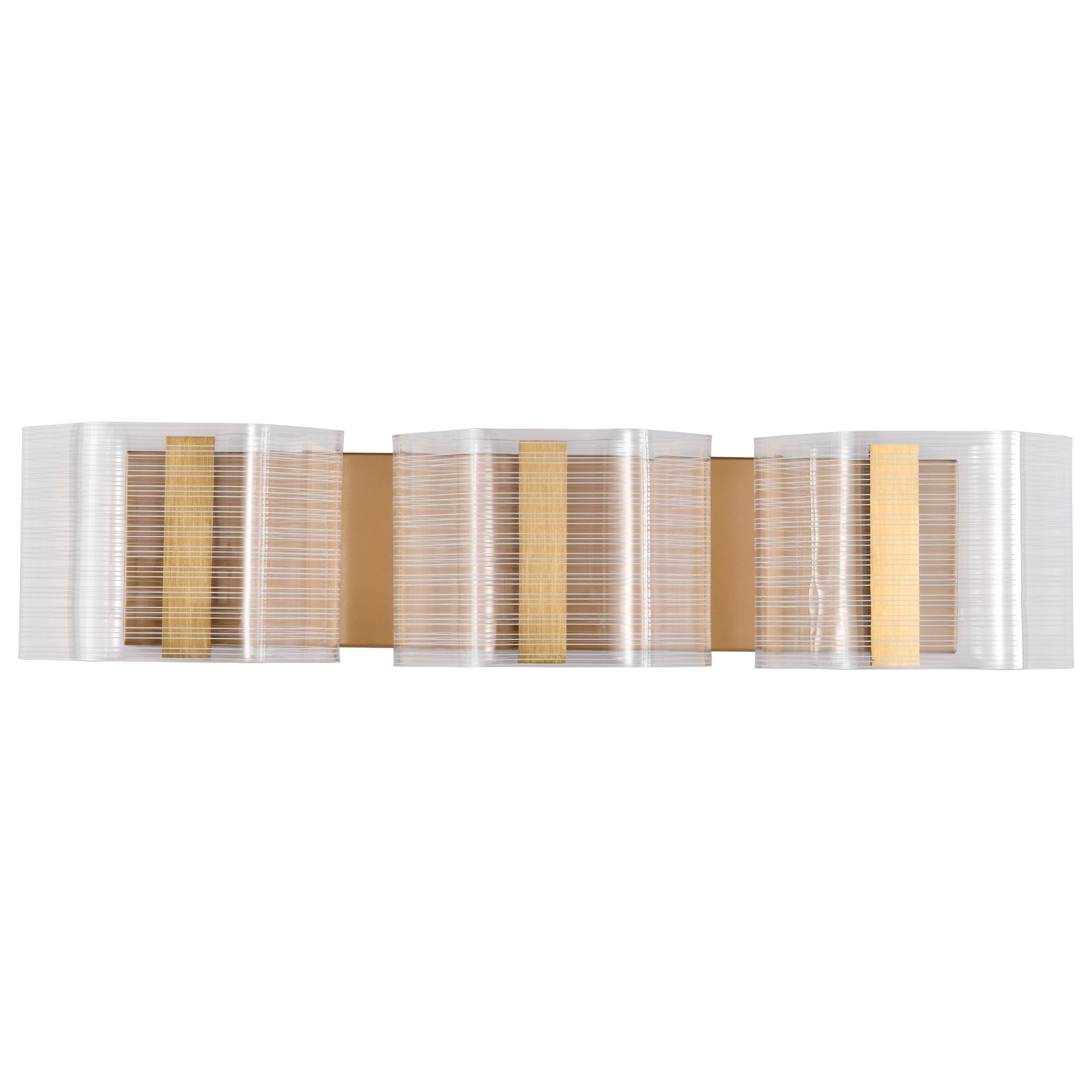 Image 5 Nuvo Kenzo 25 "Wide Polished Anodized Bronze LED 3 Light Vanity more views