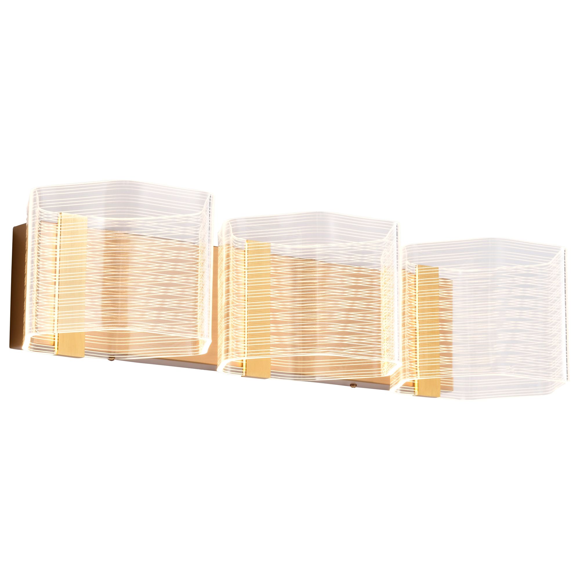 Image 4 Nuvo Kenzo 25 "Wide Polished Anodized Bronze LED 3 Light Vanity more views