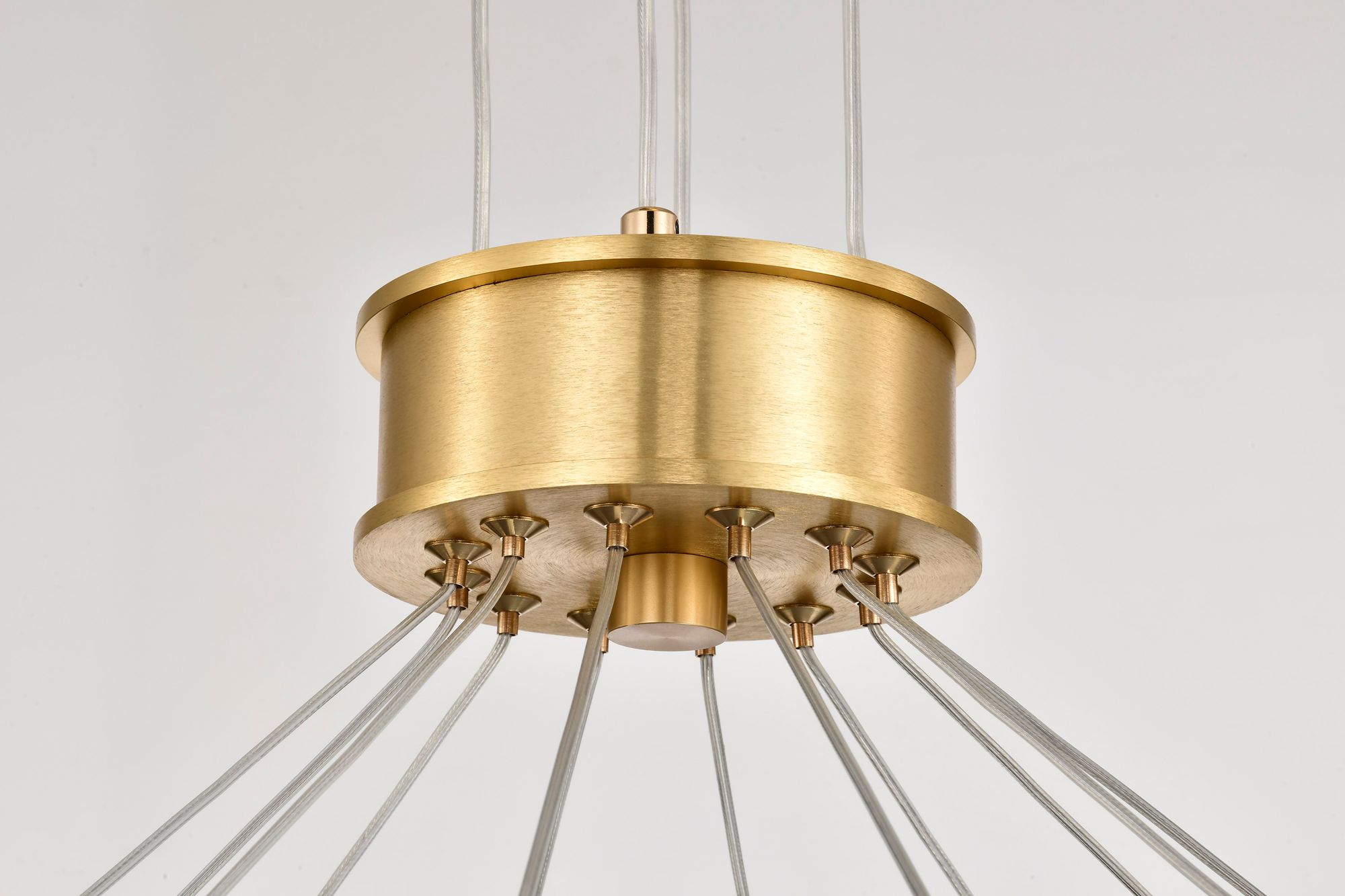 Nuvo Kenzo 34" Polished Anodized Bronze 12 Light LED Chandelier