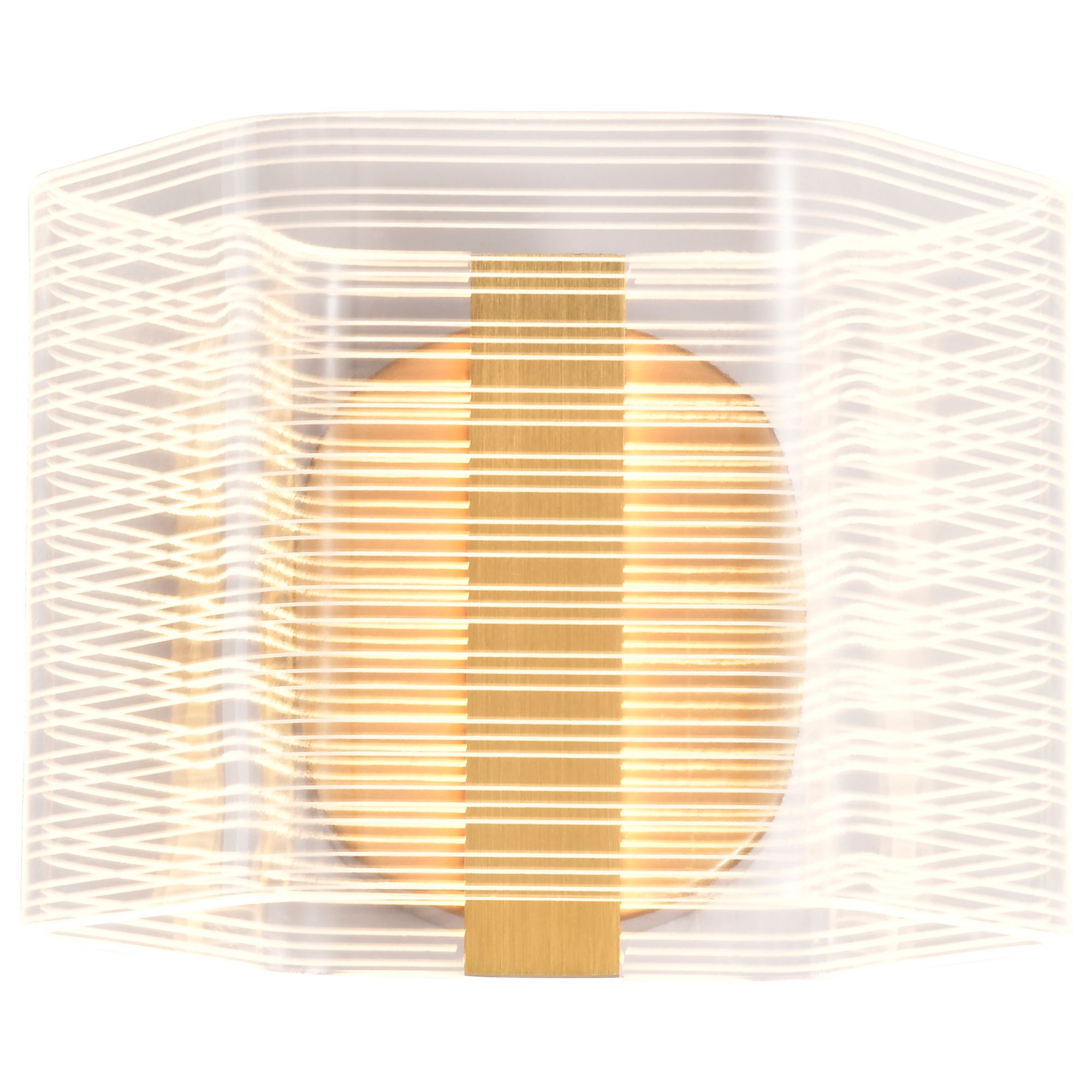 Nuvo Kenzo 5 1/2" High Vintage Brass LED 1 Light Wall Sconce