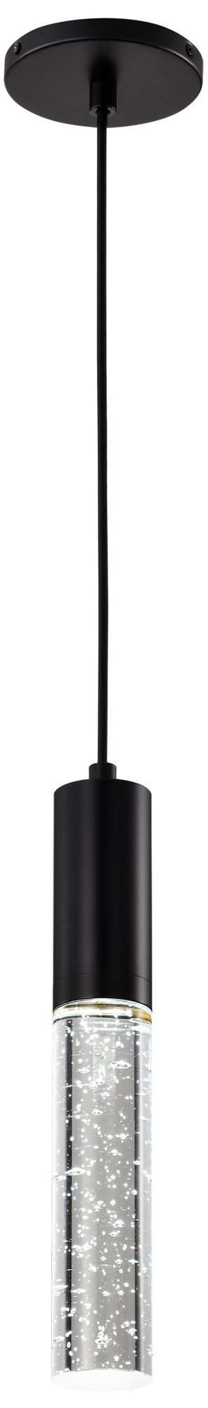 Nuvo Lacey 2" W Matte Black LED Smart Mini Pendant - RGB/TW