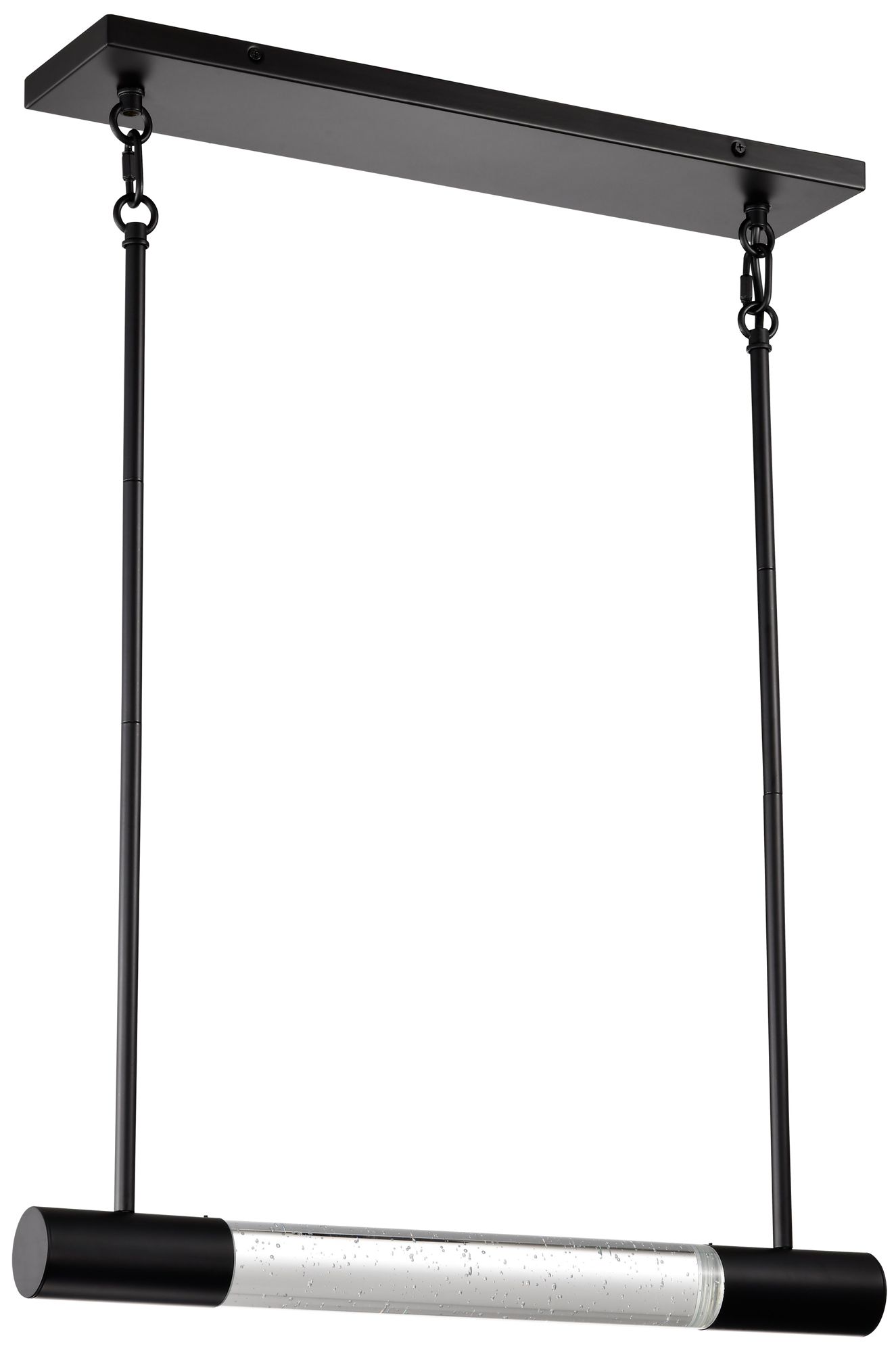 Nuvo Lacey 23" Matte Black LED Smart Island Pendant - RGB/TW