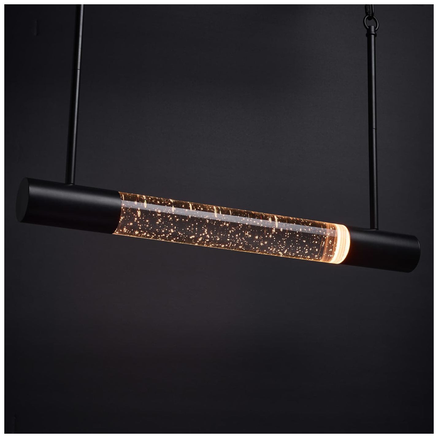 Nuvo Lacey 23" Matte Black LED Smart Island Pendant - RGB/TW