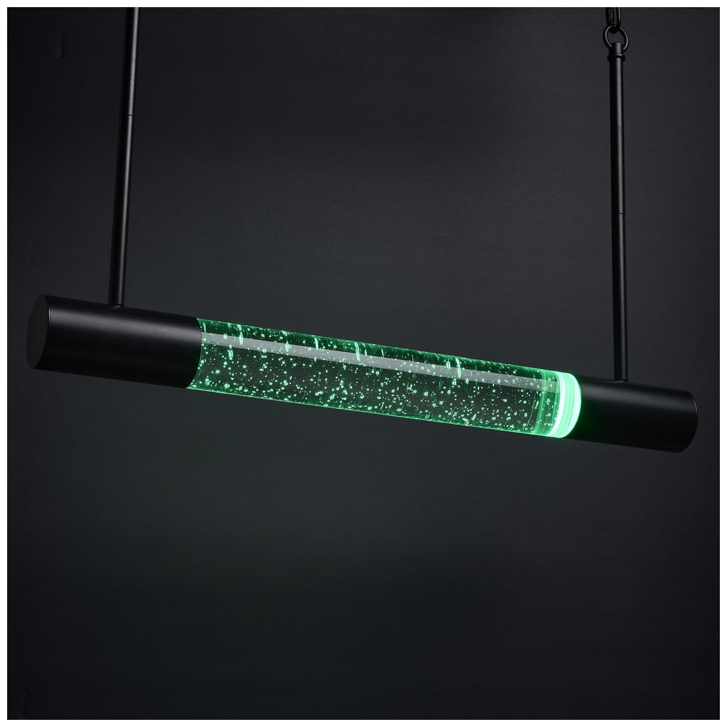 Nuvo Lacey 23" Matte Black LED Smart Island Pendant - RGB/TW