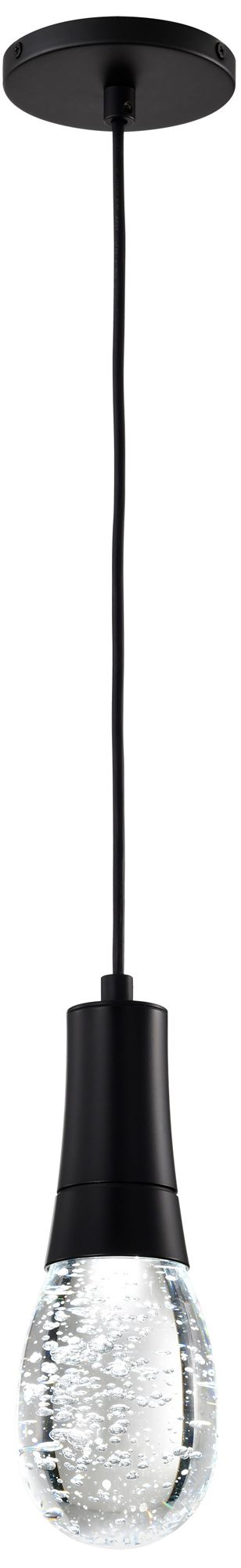 Image 4 Nuvo Lacey 4" W Matte Black LED Smart Pendant - RGB/TW more views