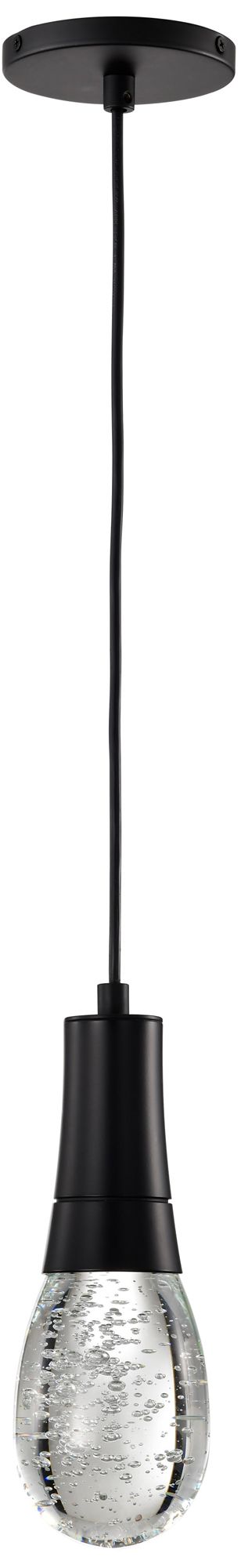 Image 5 Nuvo Lacey 4" W Matte Black LED Smart Pendant - RGB/TW more views