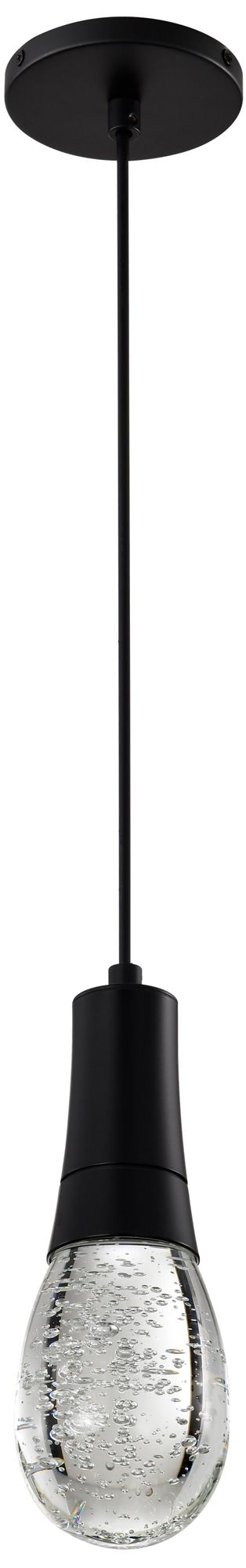 Image 7 Nuvo Lacey 4" W Matte Black LED Smart Pendant - RGB/TW more views