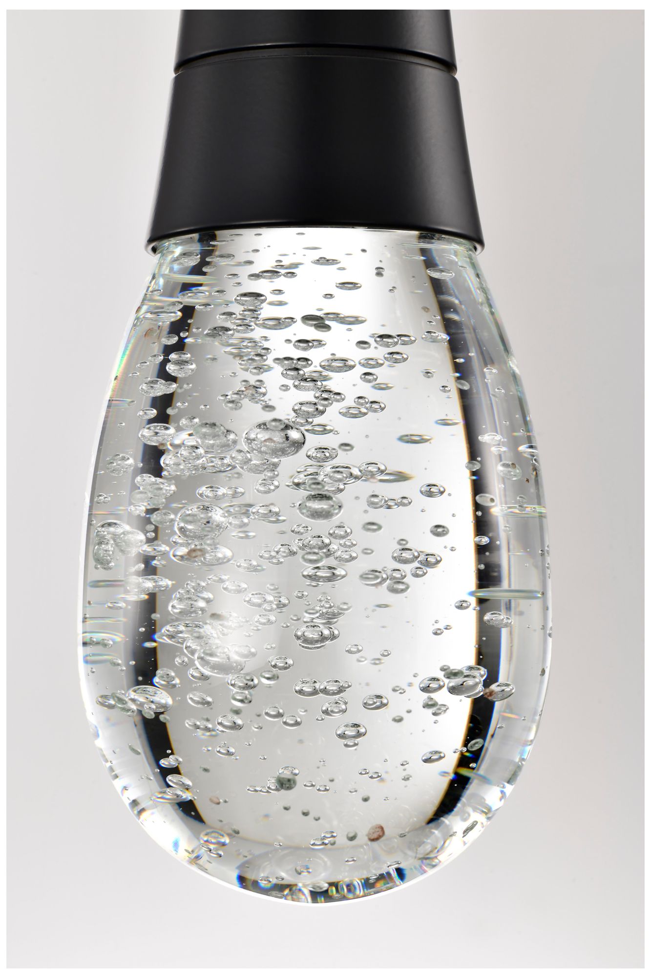 Nuvo Lacey 4" W Matte Black LED Smart Pendant - RGB/TW