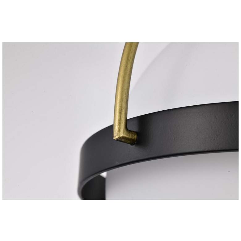 Image 7 Nuvo Lakeshore 10" Matte Black/Natural Brass 1 Light Small Ceiling Light more views