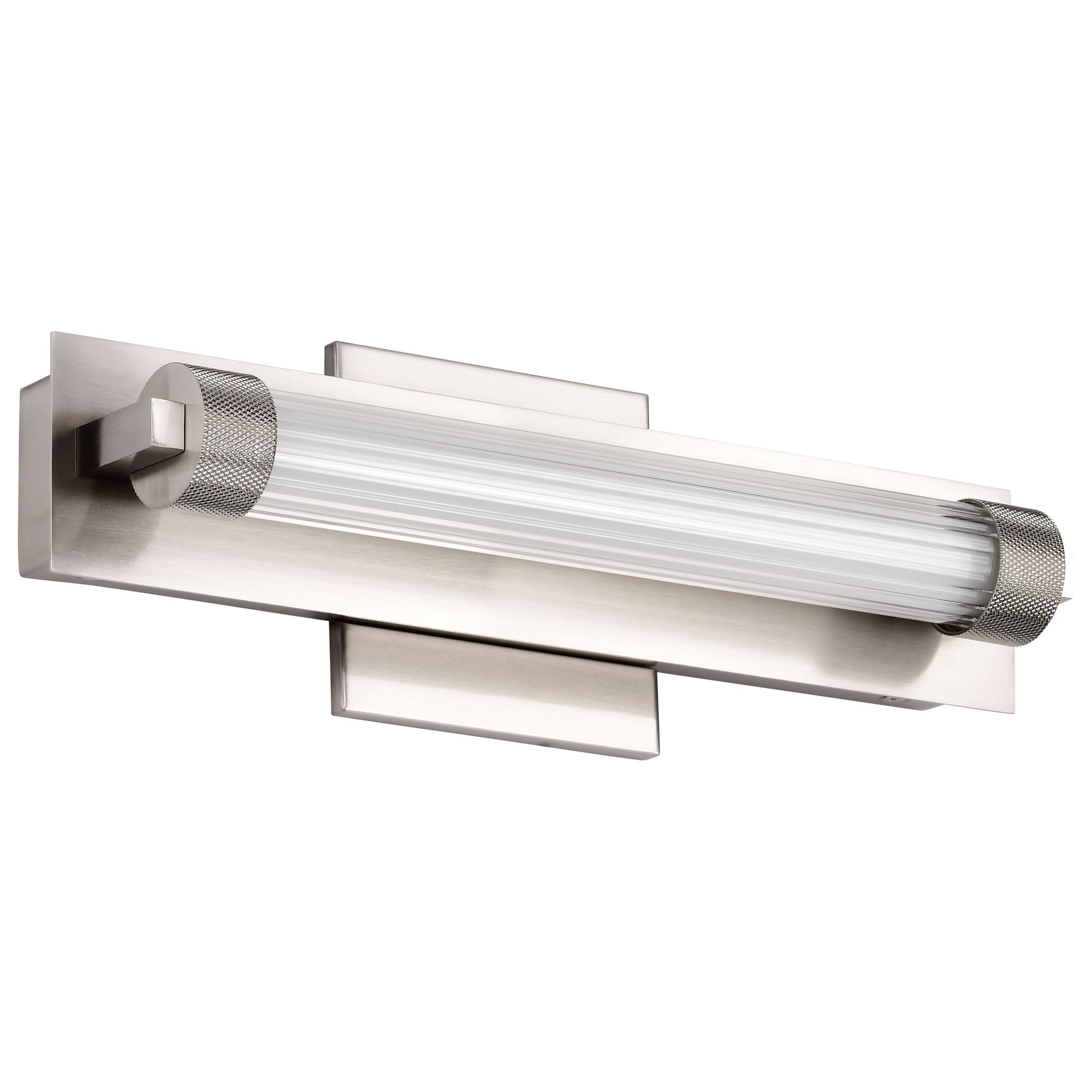 Image 3 Nuvo Larissa 14" Wide Brushed Nickel LED Vanity - 3000K CCT more views