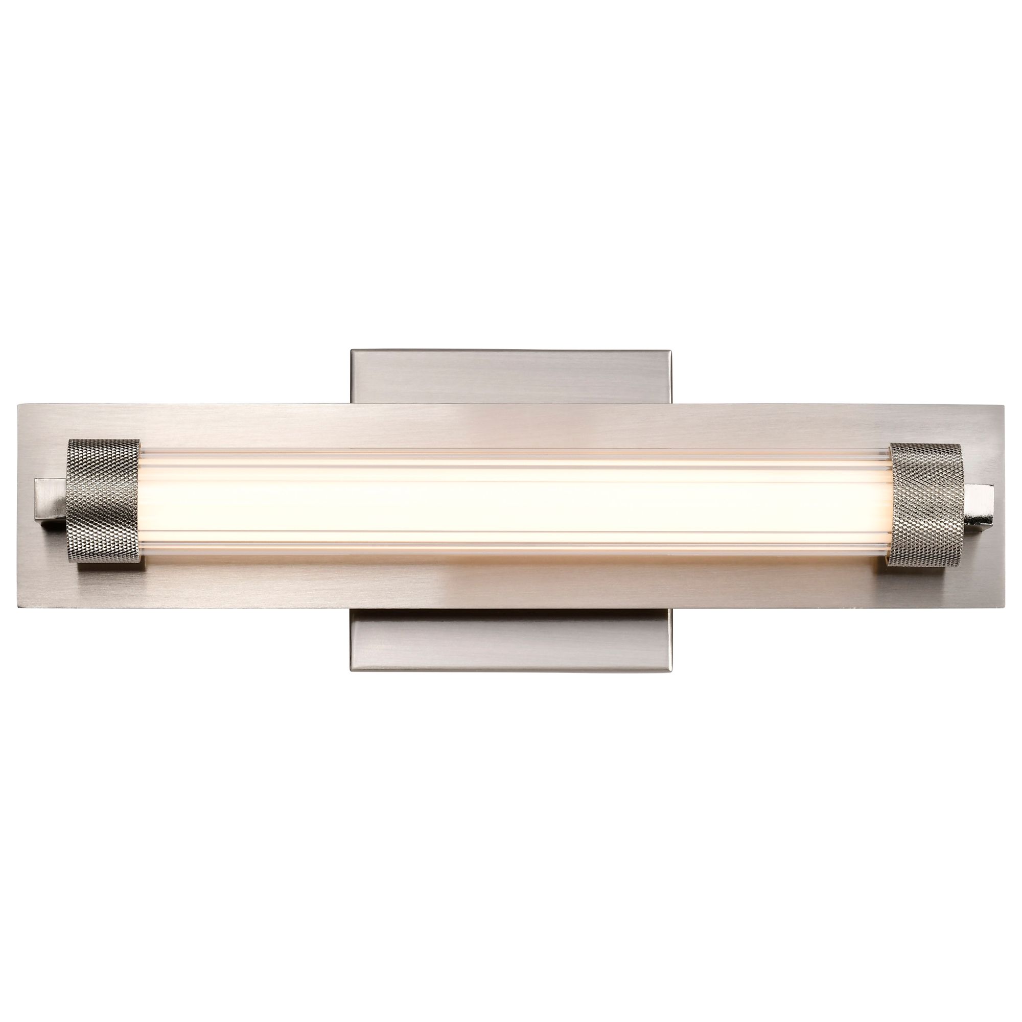 Nuvo Larissa 14" Wide Brushed Nickel LED Vanity - 3000K CCT