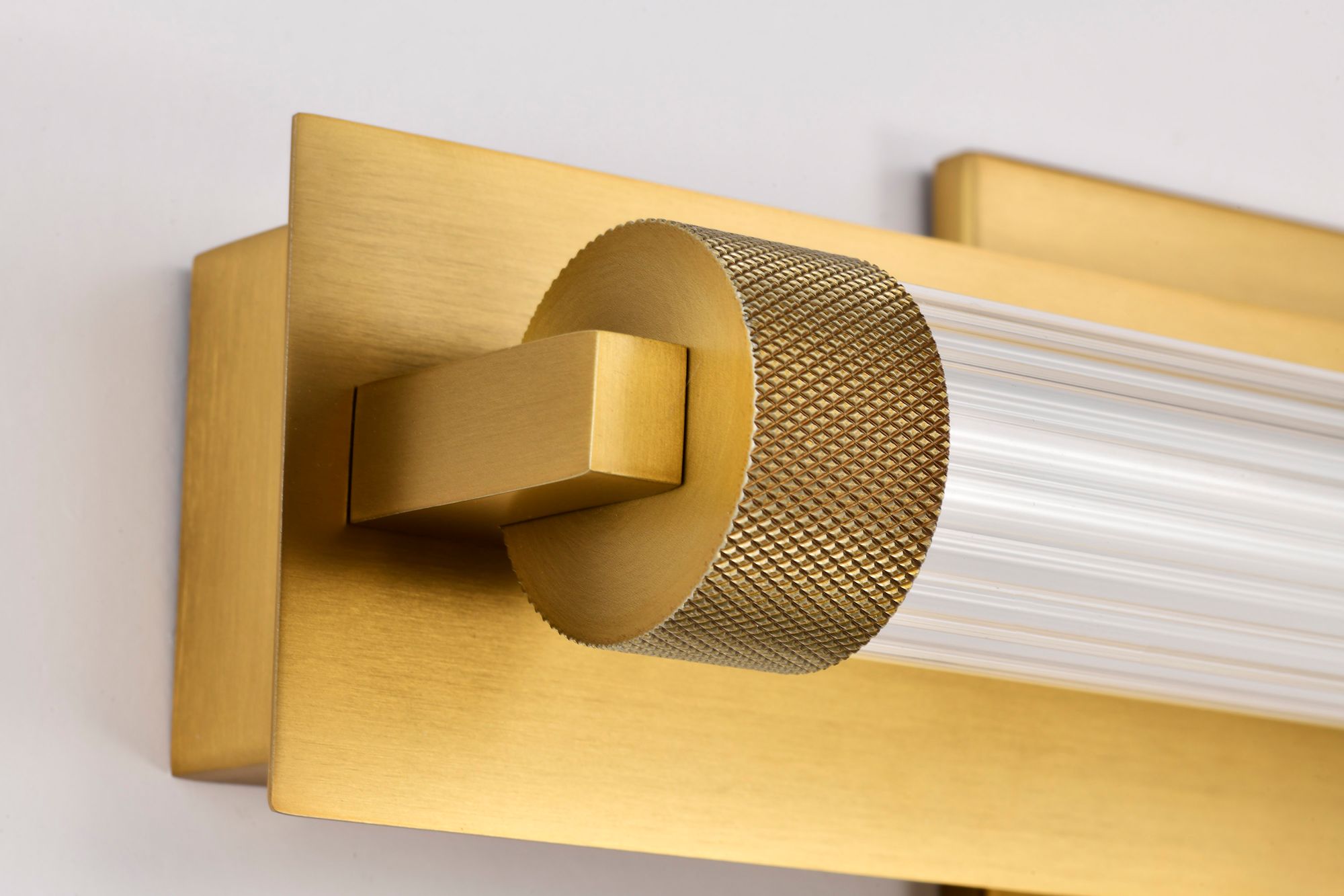 Nuvo Larissa 14" Wide Vintage Brass LED Vanity - 3000K CCT