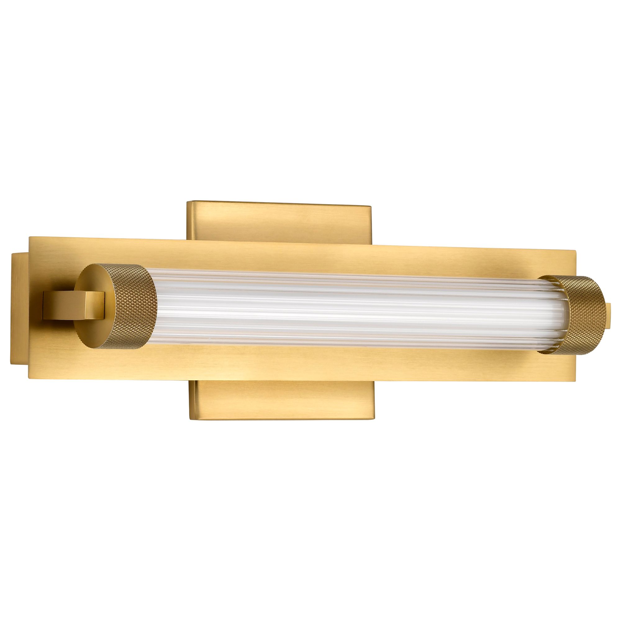 Image 3 Nuvo Larissa 14" Wide Vintage Brass LED Vanity - 3000K CCT more views