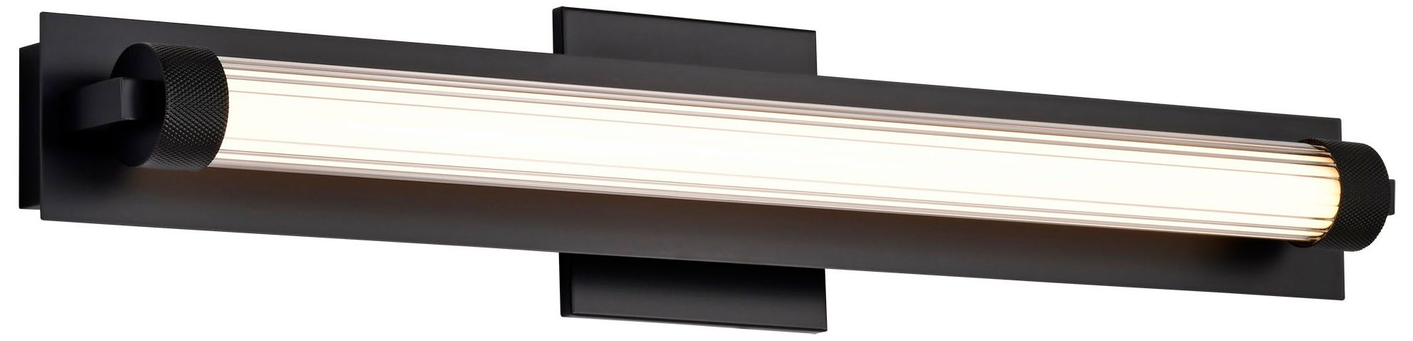 Nuvo Larissa 24" Wide Black LED Vanity - 3000K CCT