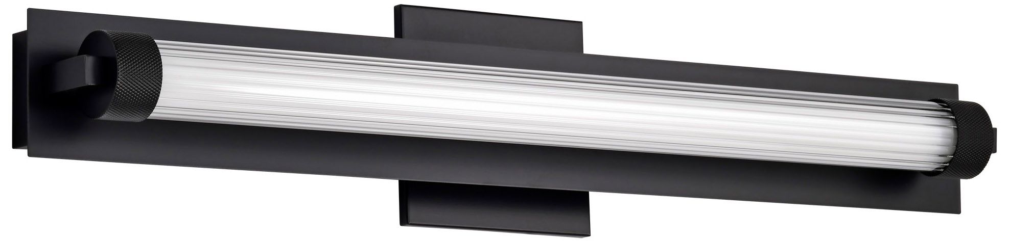 Image 2 Nuvo Larissa 24" Wide Black LED Vanity - 3000K CCT more views