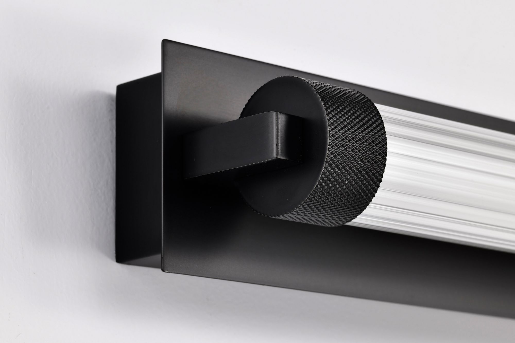 Nuvo Larissa 24" Wide Black LED Vanity - 3000K CCT