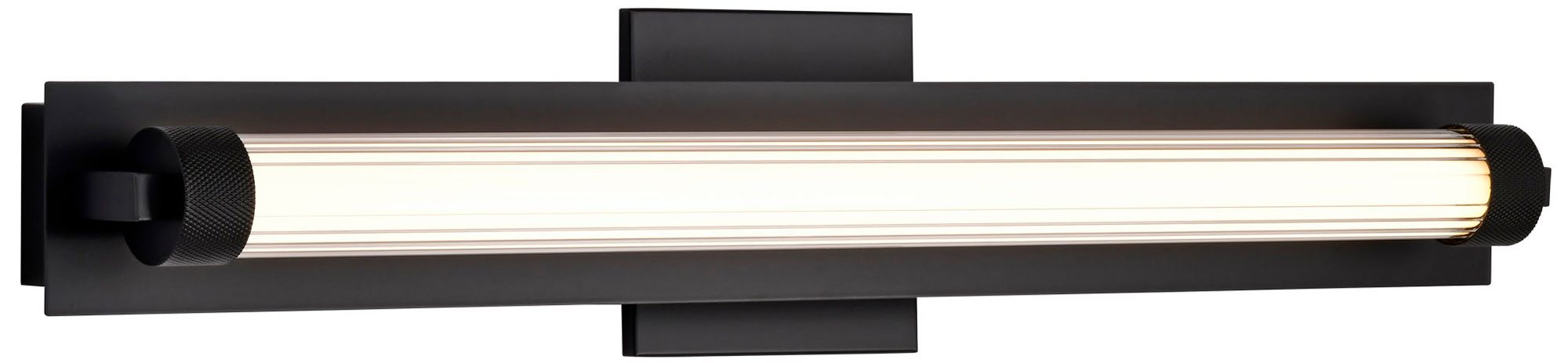 Image 4 Nuvo Larissa 24" Wide Black LED Vanity - 3000K CCT more views