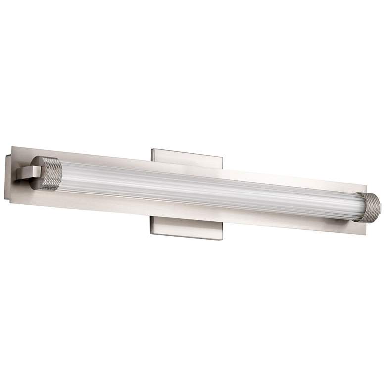 Image 1 Nuvo Larissa 24" Wide Brushed Nickel LED Vanity - 3000K CCT