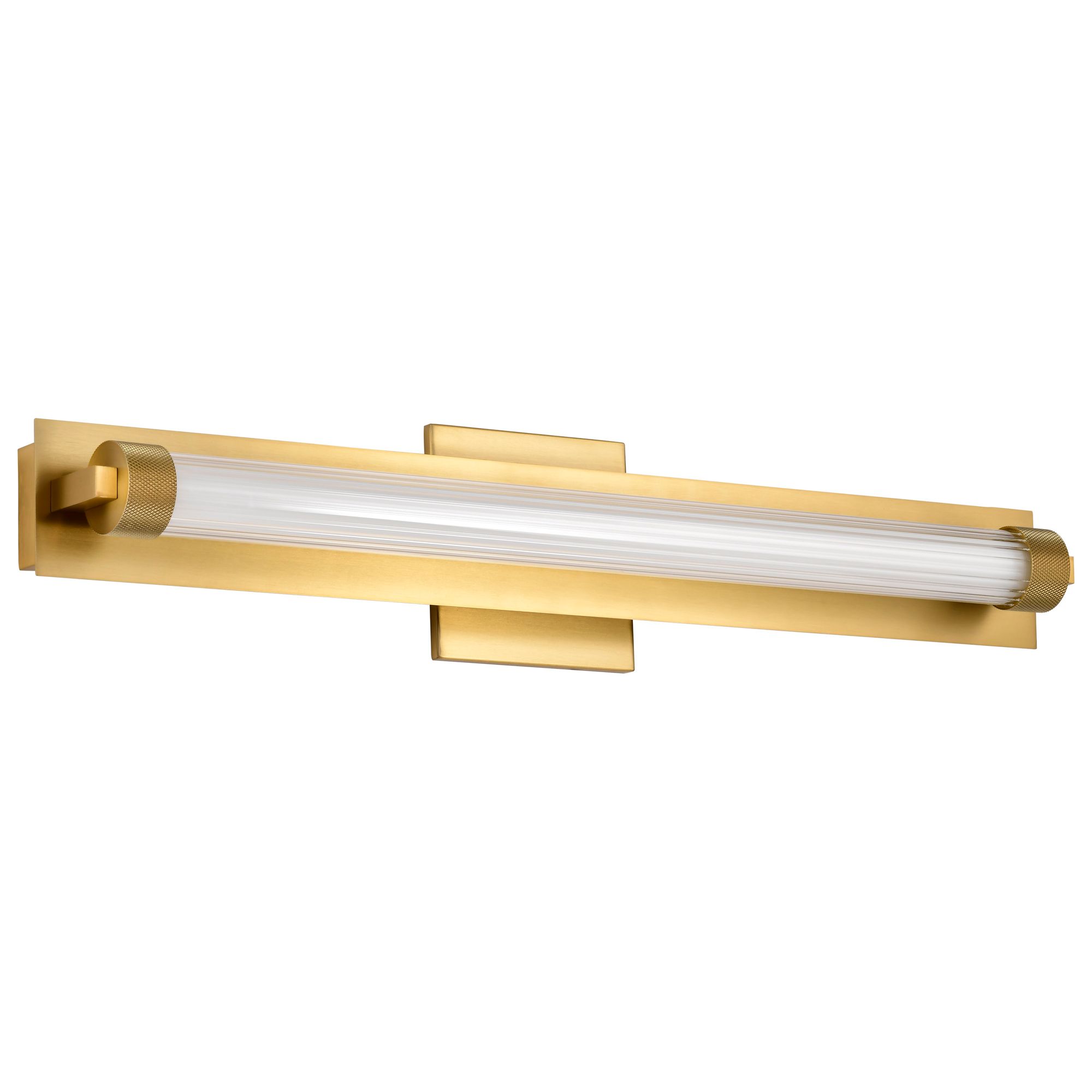 Image 2 Nuvo Larissa 24" Wide Vintage Brass LED Vanity - 3000K CCT more views