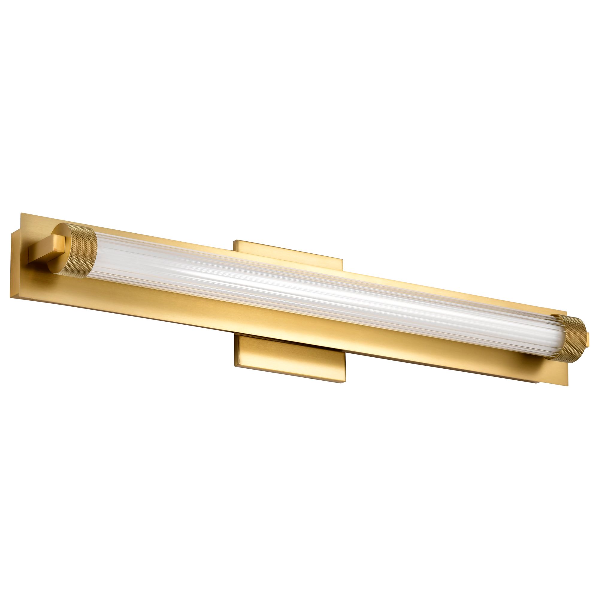 Image 3 Nuvo Larissa 24" Wide Vintage Brass LED Vanity - 3000K CCT more views