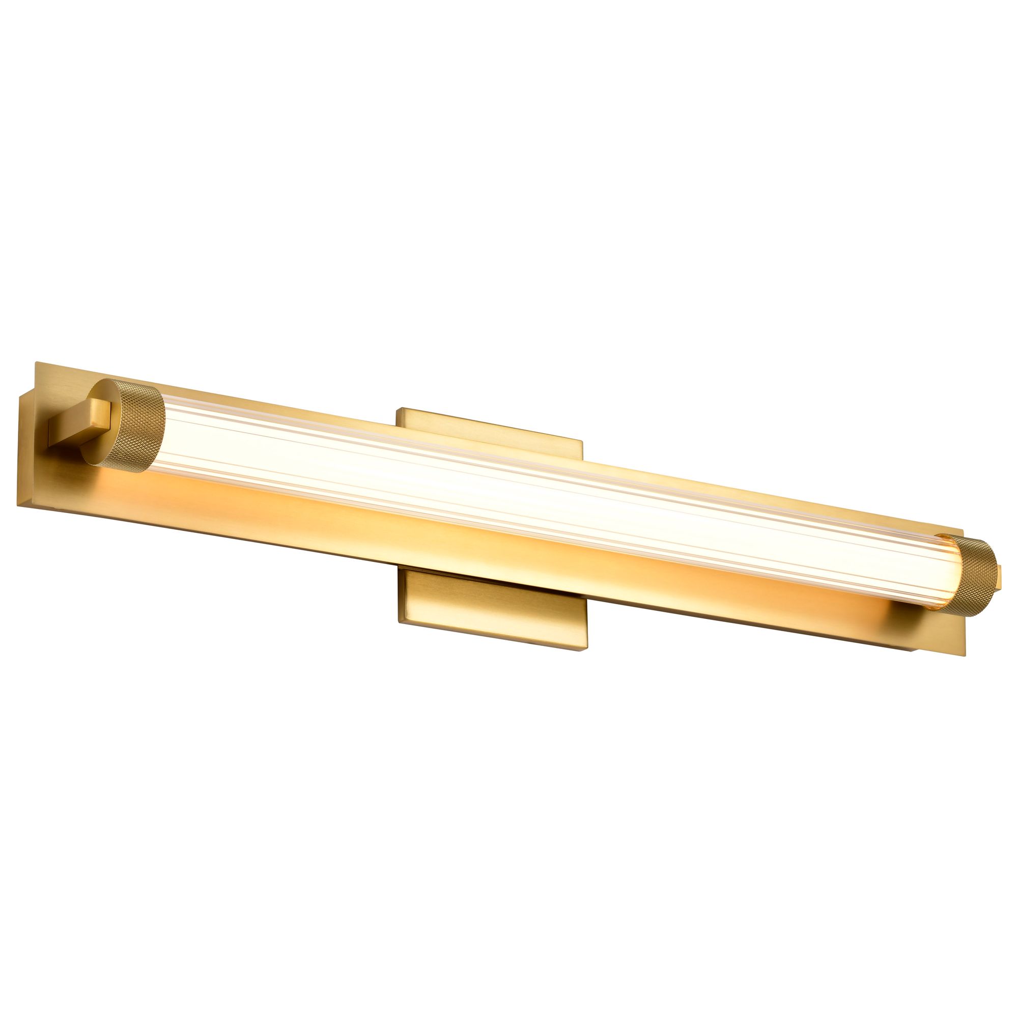Image 4 Nuvo Larissa 24" Wide Vintage Brass LED Vanity - 3000K CCT more views