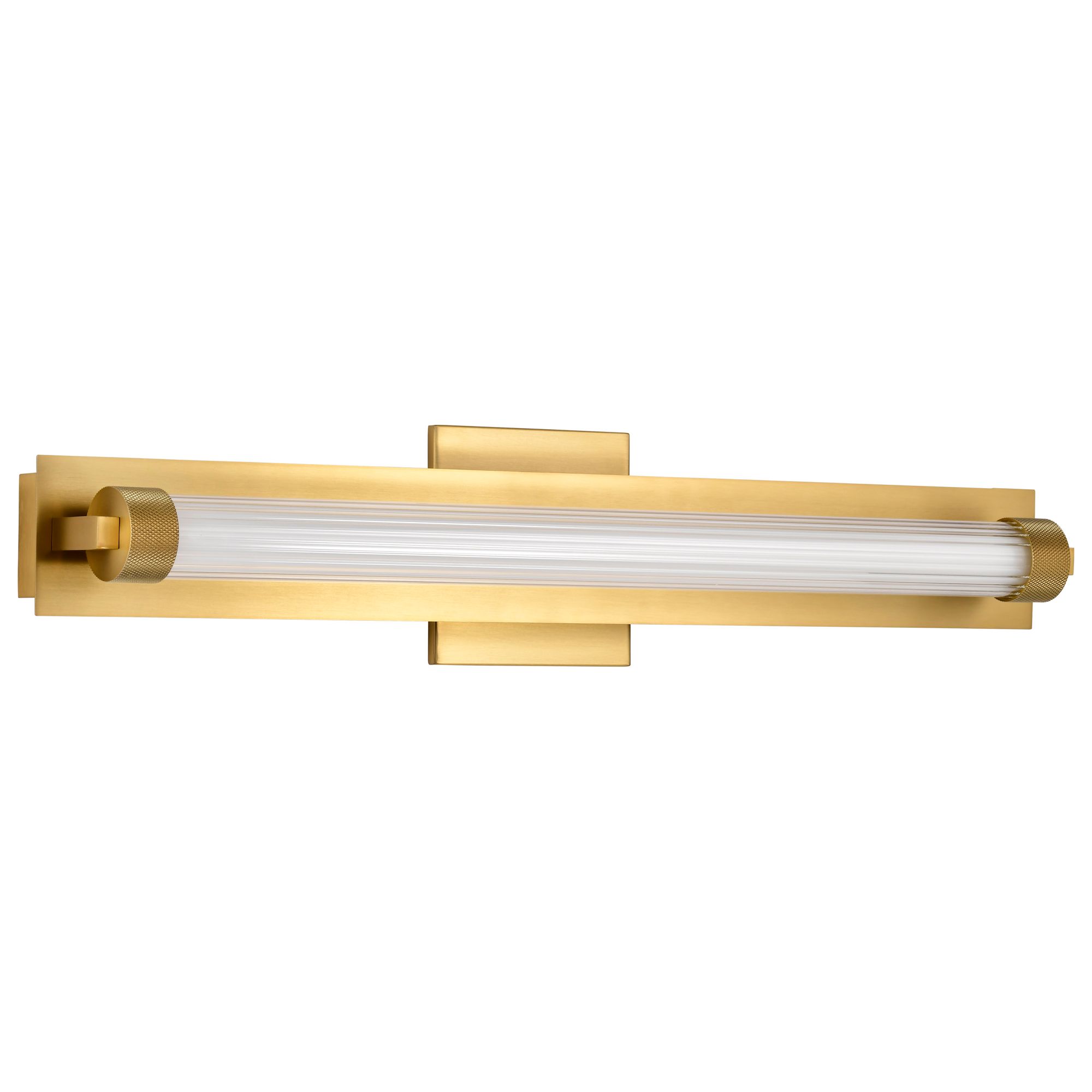 Image 5 Nuvo Larissa 24" Wide Vintage Brass LED Vanity - 3000K CCT more views