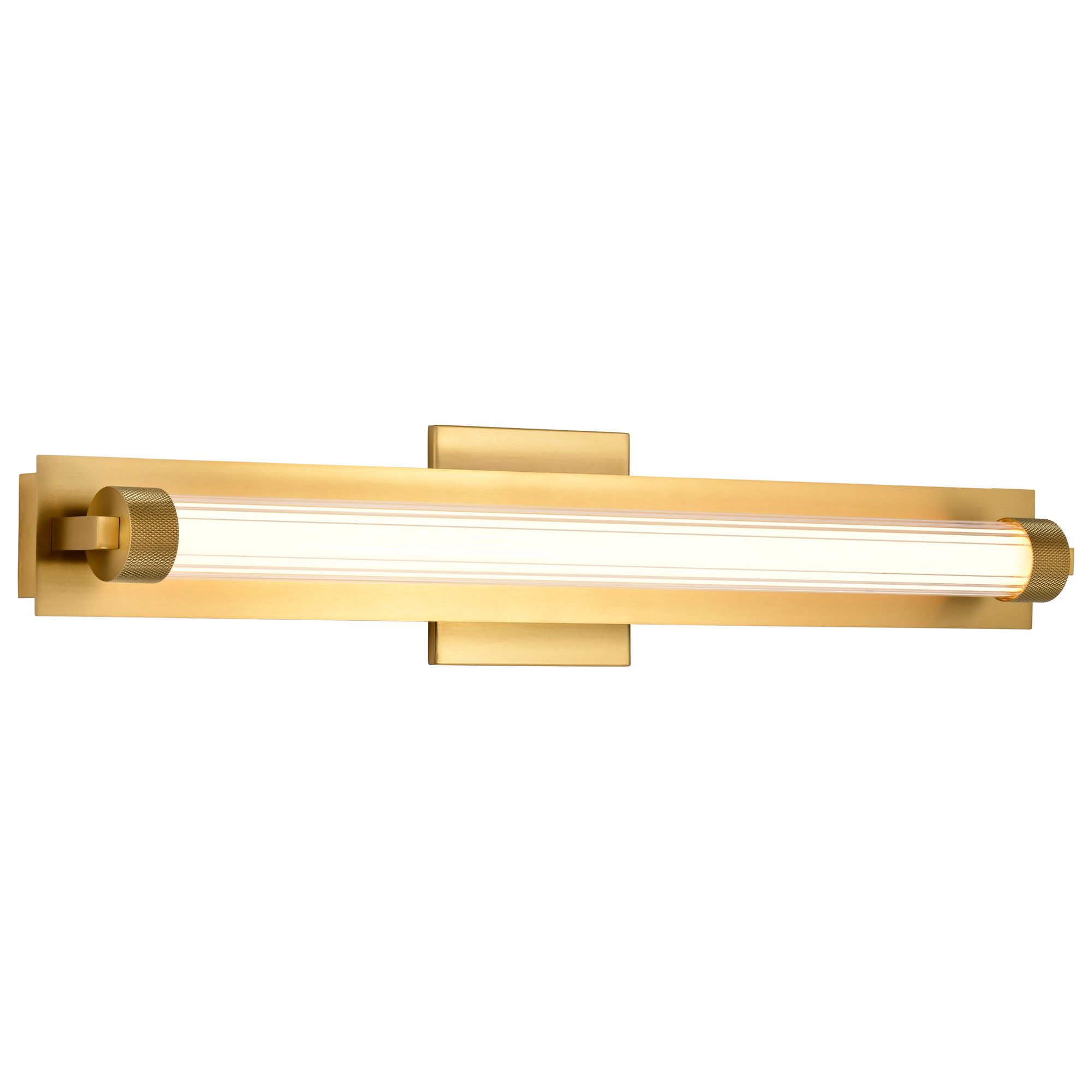 Image 6 Nuvo Larissa 24" Wide Vintage Brass LED Vanity - 3000K CCT more views