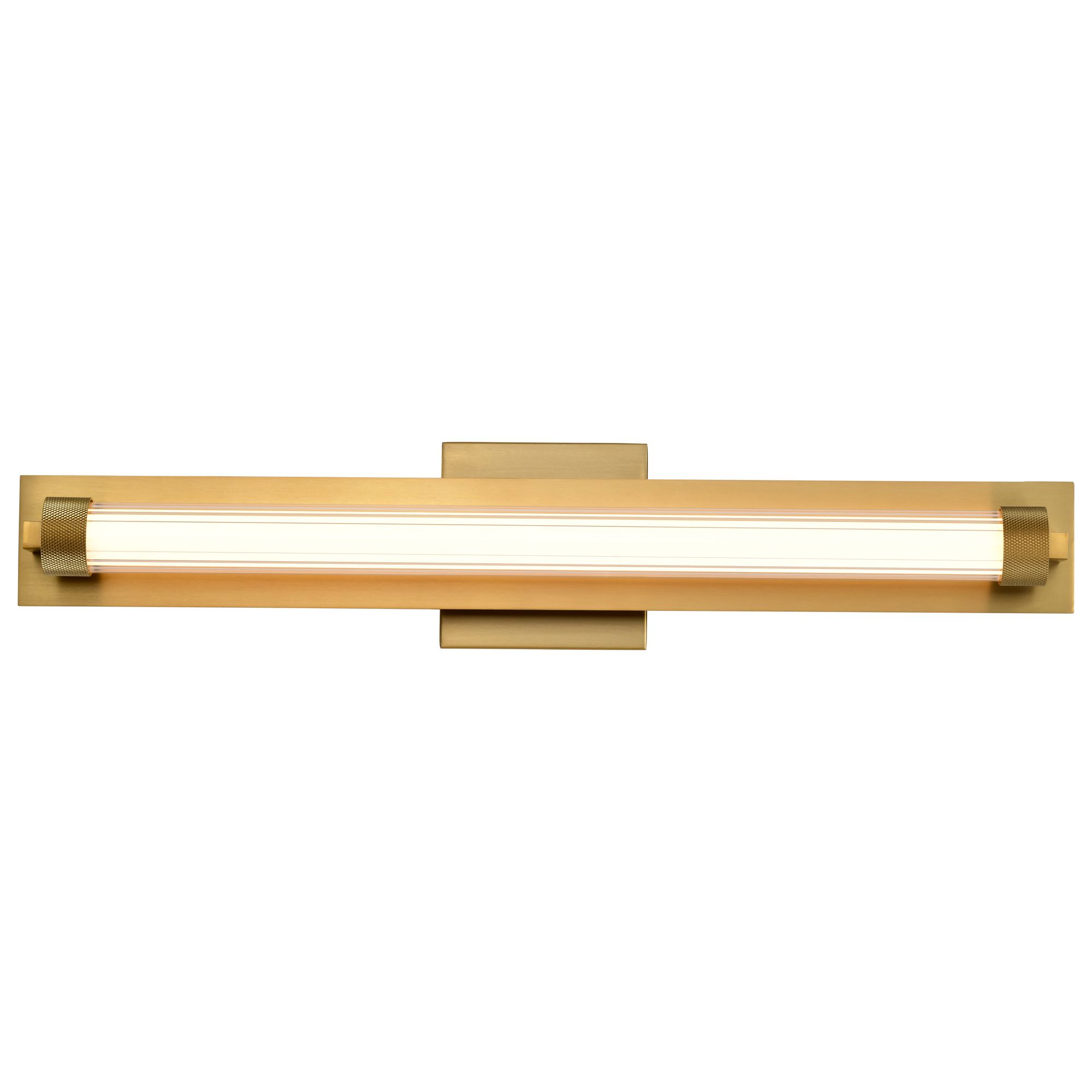 Nuvo Larissa 24" Wide Vintage Brass LED Vanity - 3000K CCT