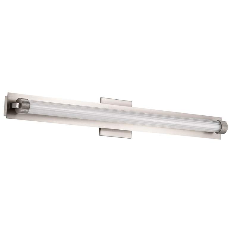 Image 2 Nuvo Larissa 32" Wide Brushed Nickel LED Vanity - 3000K CCT more views