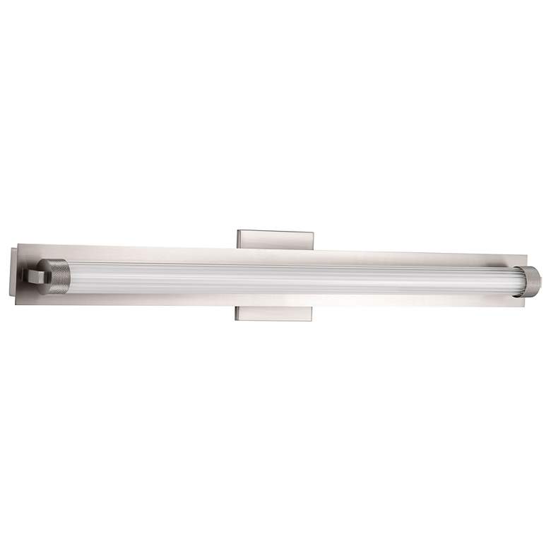 Image 3 Nuvo Larissa 32" Wide Brushed Nickel LED Vanity - 3000K CCT more views