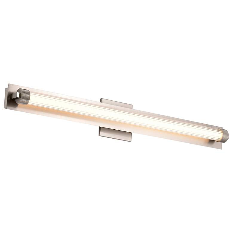 Image 6 Nuvo Larissa 32" Wide Brushed Nickel LED Vanity - 3000K CCT more views