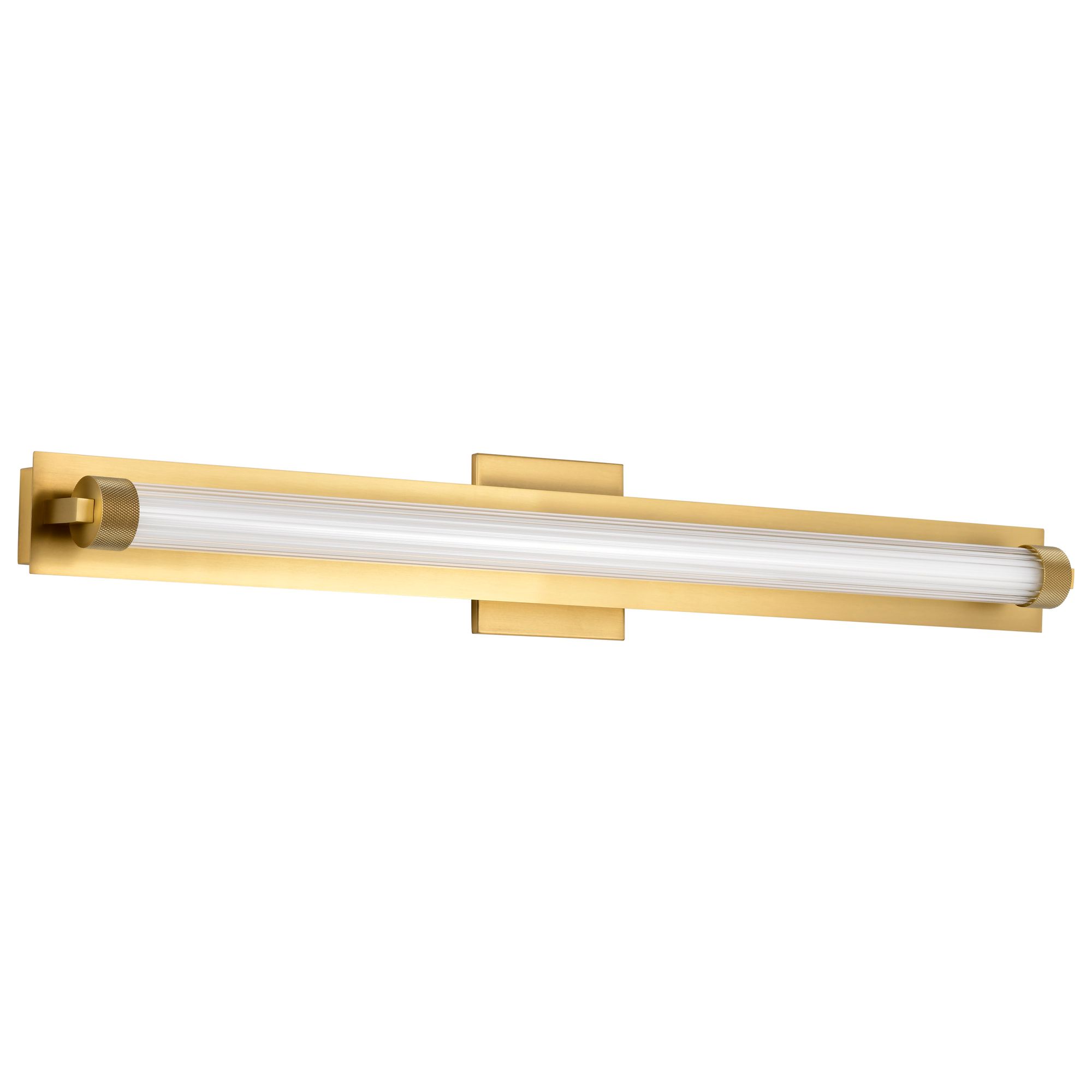 Image 2 Nuvo Larissa 32" Wide Vintage Brass LED Vanity - 3000K CCT more views