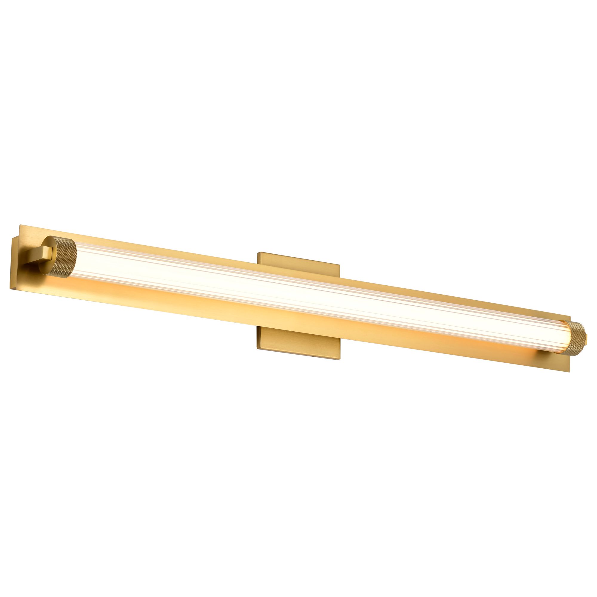 Image 4 Nuvo Larissa 32" Wide Vintage Brass LED Vanity - 3000K CCT more views